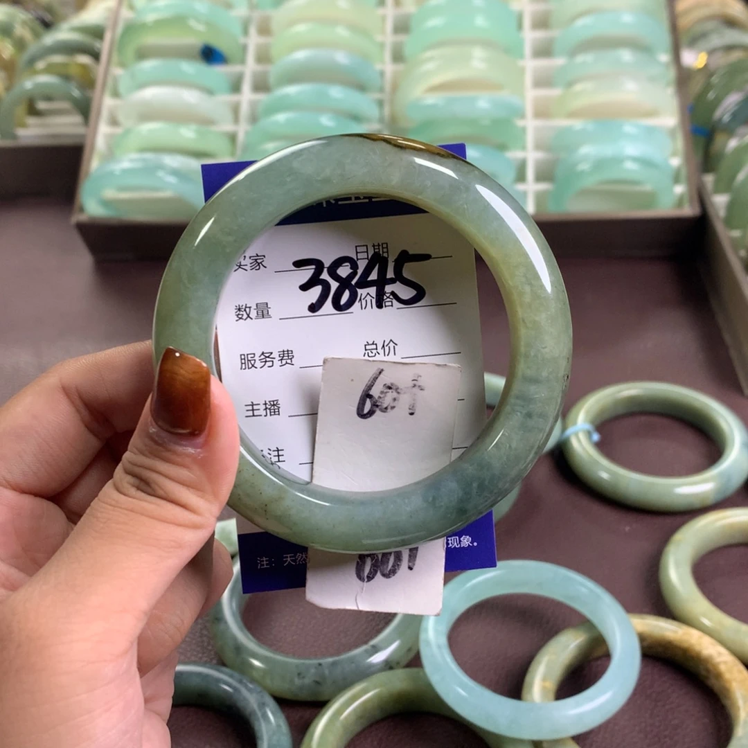 未镶嵌蛇纹石玉手镯3845