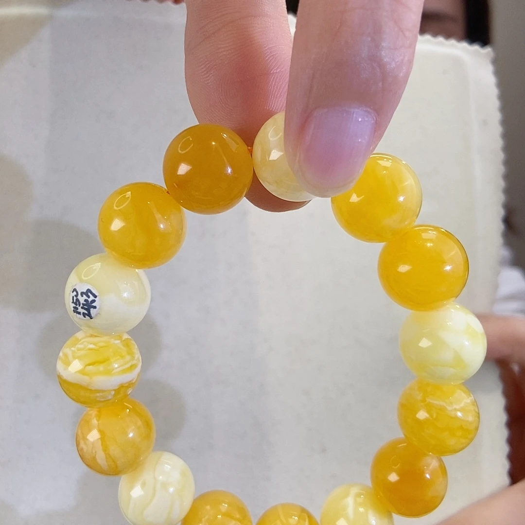 未镶嵌蜜蜡手链多宝