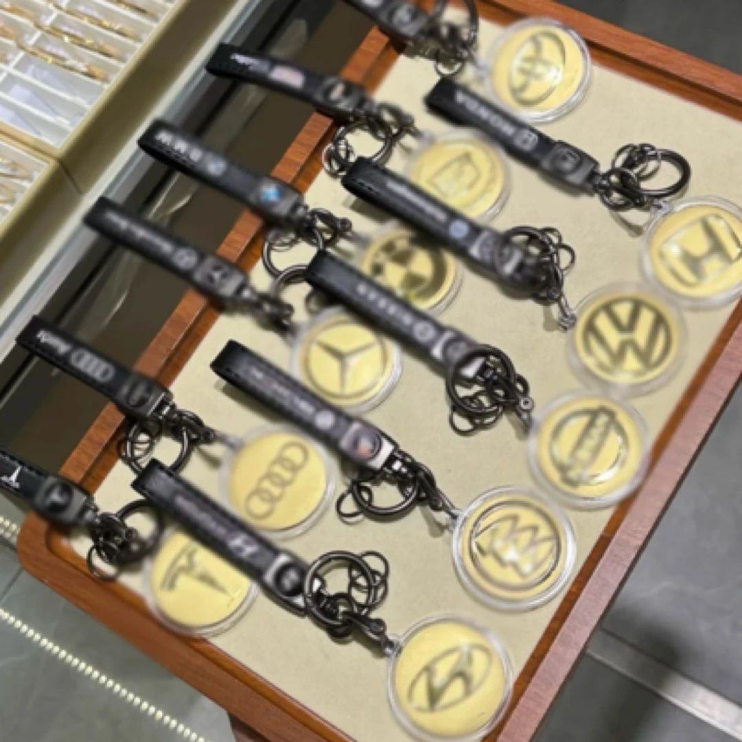含金工艺品618热卖款【金车标】钥匙扣高级轻奢节日礼物父亲节