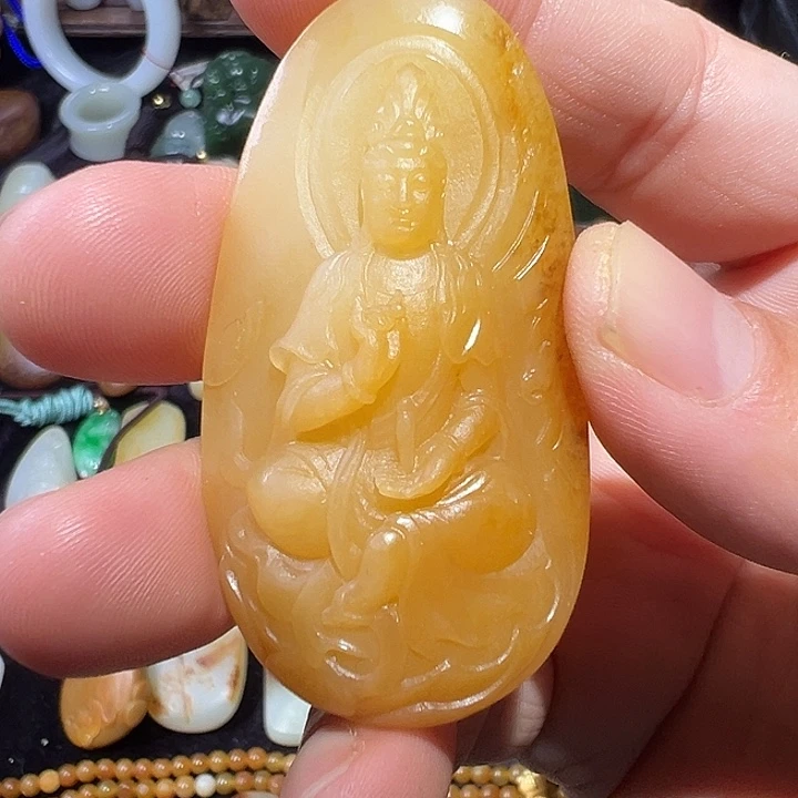 和田玉未镶嵌吊坠(不含链)