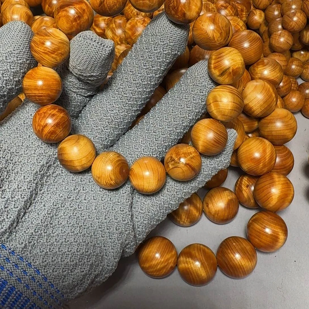 木质类111太行高崖1.5碎花龙闪手串