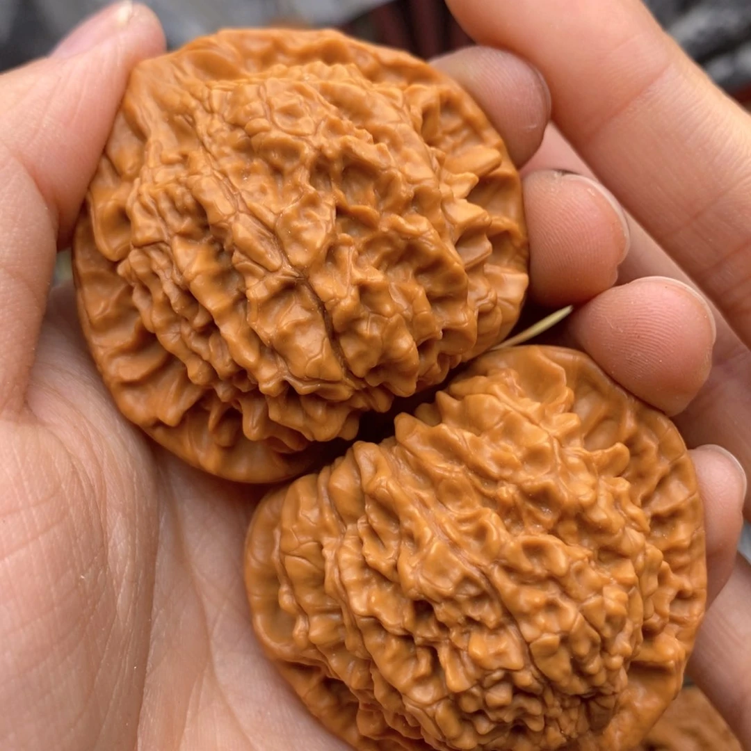 文玩核桃把件46全帽打底