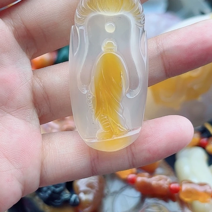 巴***特手饰玛瑙未镶嵌吊坠