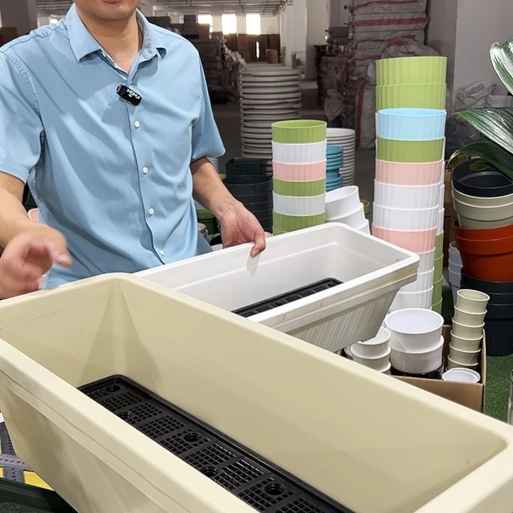 长方形菜盆长63宽23高18.5米色无托2只