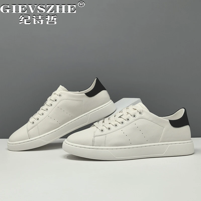 纪诗哲男鞋轻便时尚舒适小白鞋潮流透气运动鞋子男款百搭简约板鞋