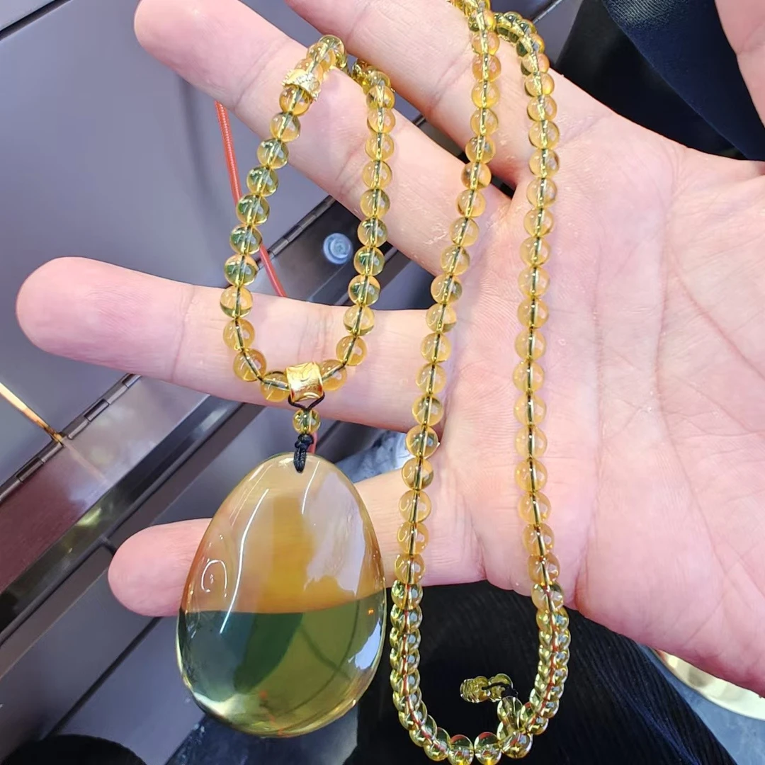 墨西哥蓝珀净水高蓝大水滴吊坠/多样性发一件