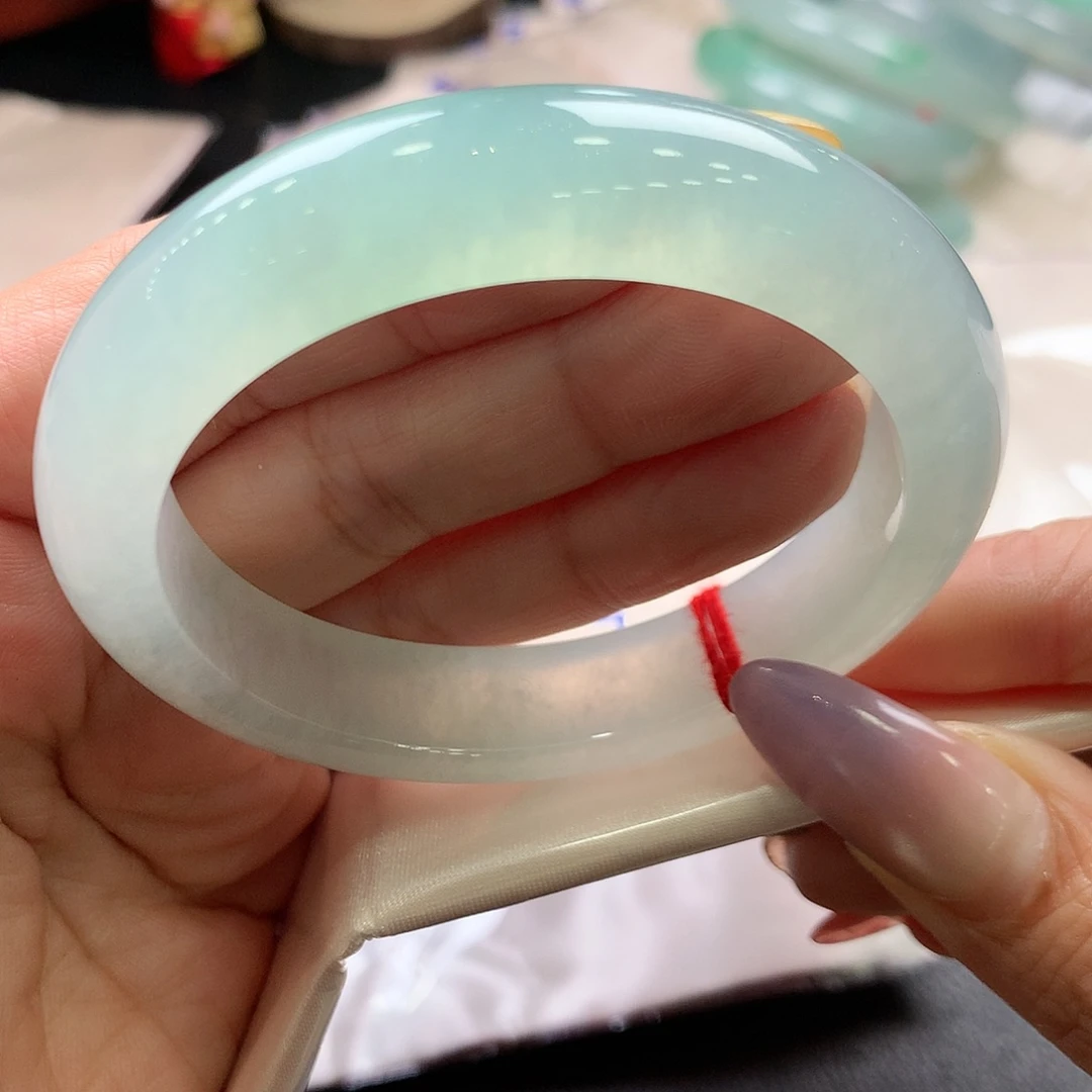 翡翠未镶嵌手镯55.3正