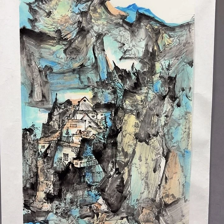 国画亲笔手绘放心去藏