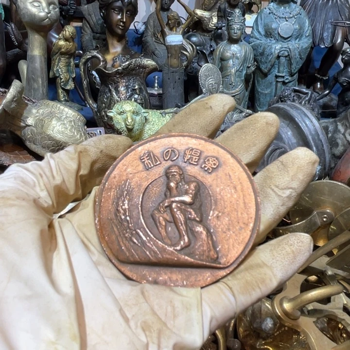 墨****室大阪回流铜器摆件28