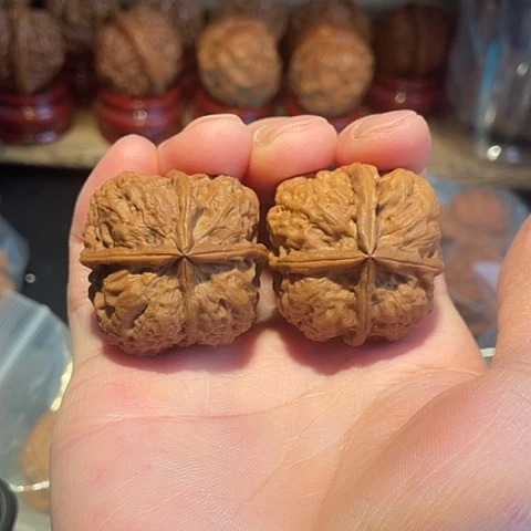 文玩核桃把件开山祖师带彩33