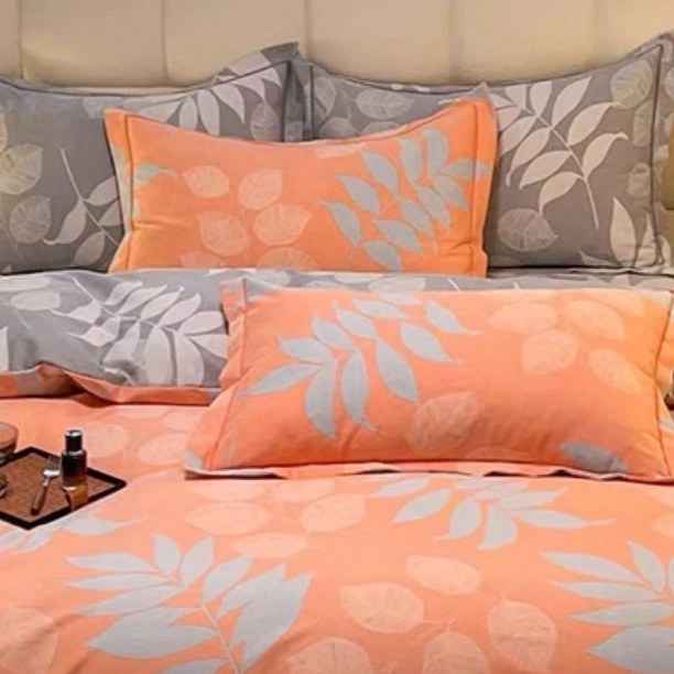 枕套一对0.48m*0.74m秋冬新款加密加厚斜纹【露栖栀子】