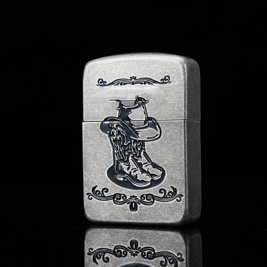 Zippo1941【万机西部牛仔】古银防风火机男士高级礼物爆款