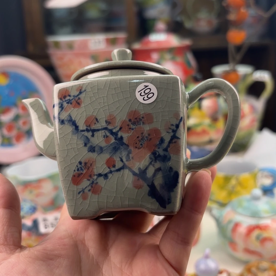 景德镇手绘高温釉下彩陶瓷茶具