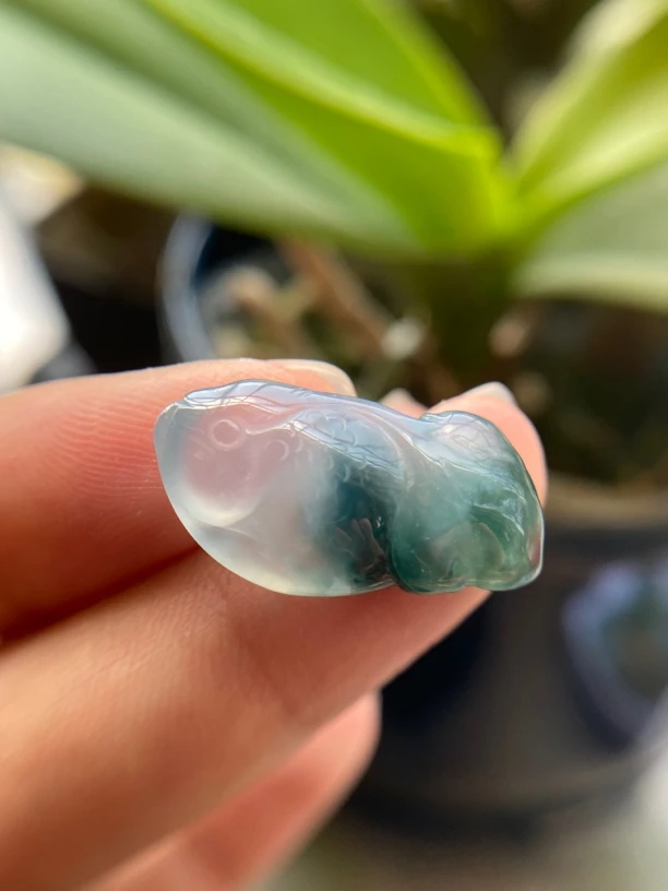 天然翡翠A货锦鲤