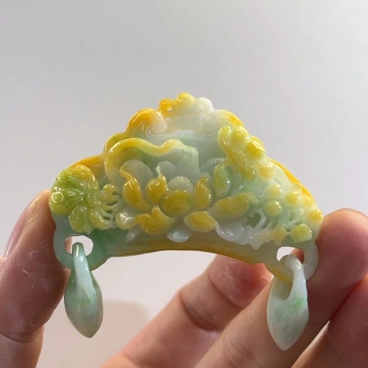 翡翠吊坠(赠链)未镶嵌代编织