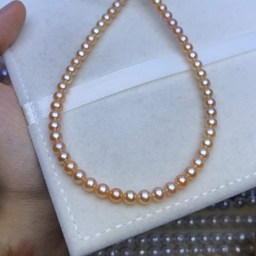 淡水珍珠银S925镶嵌颈饰