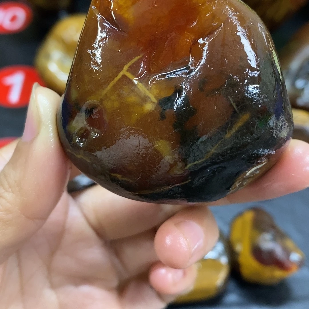 玛瑙/玉髓未镶嵌手把件