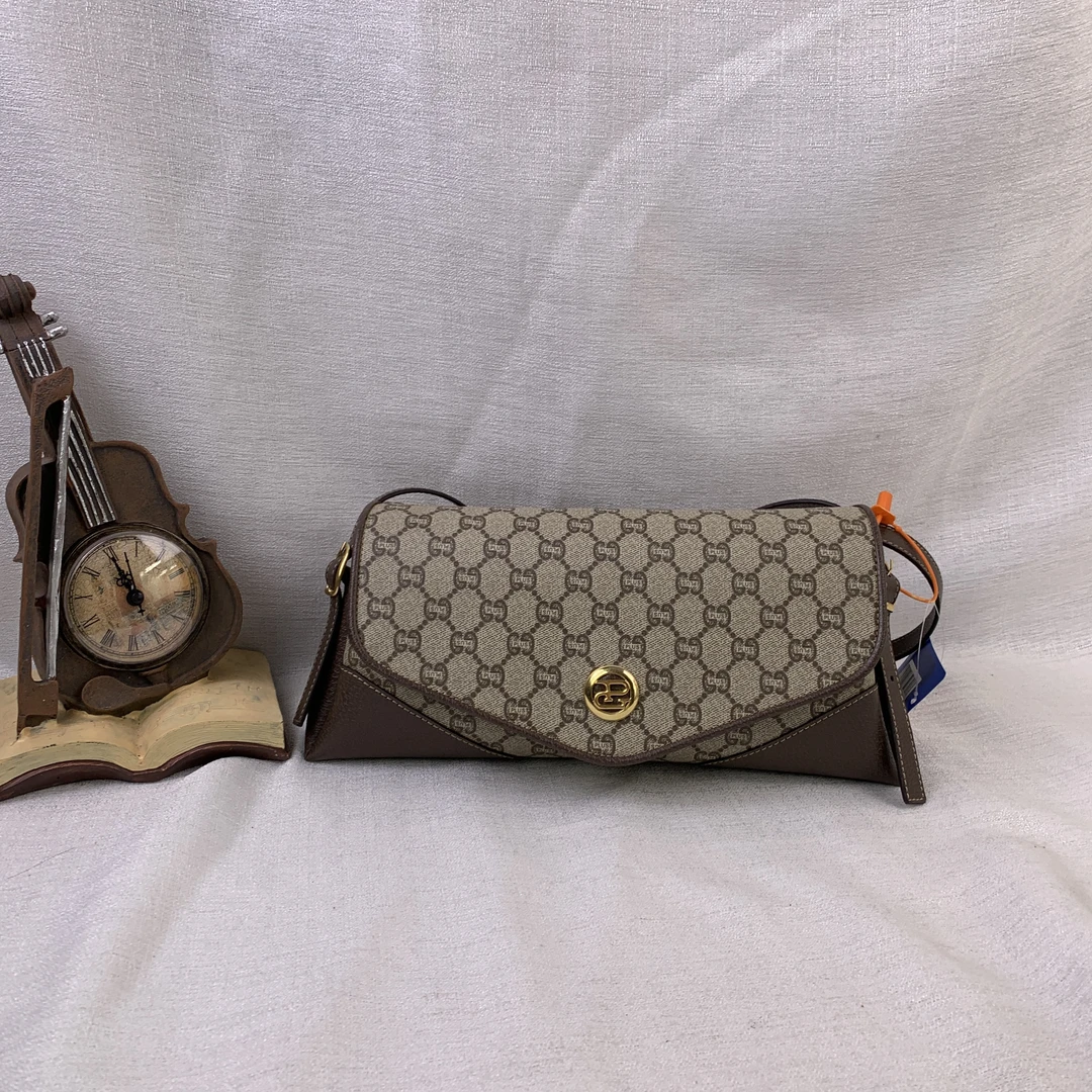 修复品GUCCI/古驰老花金标翻盖包/KH10329084/9084