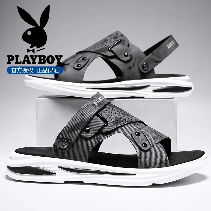 花公子凉鞋拖鞋男士款2025新款爆款冬季外穿防滑男士防滑洞洞凉鞋