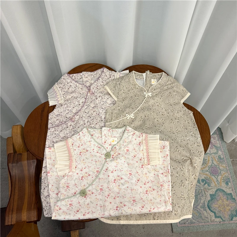 X004QZ旗袍连衣裙鱼子酱品牌童装儿童女童