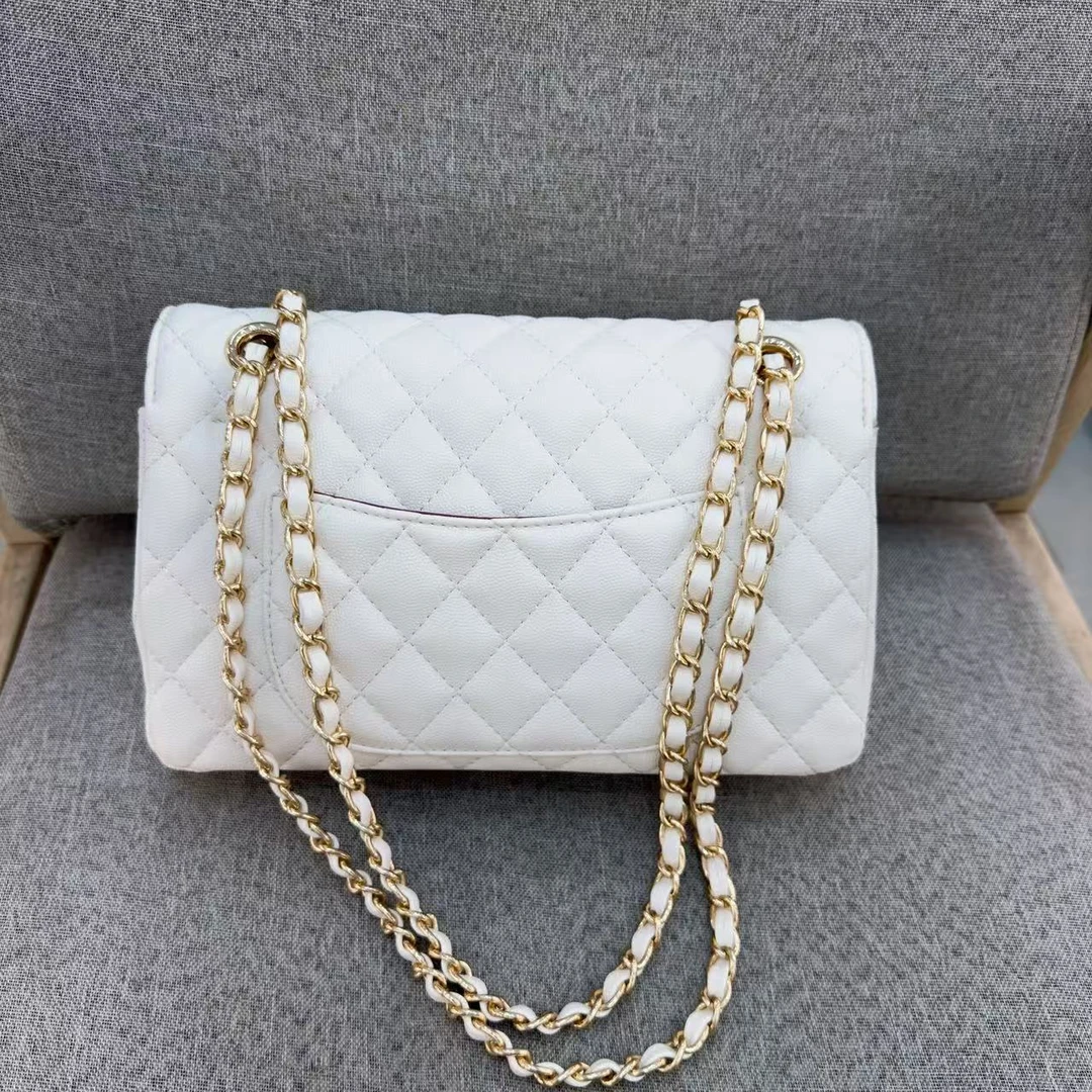 中古轻奢潮流买手女包香香鱼子酱CF白色X7