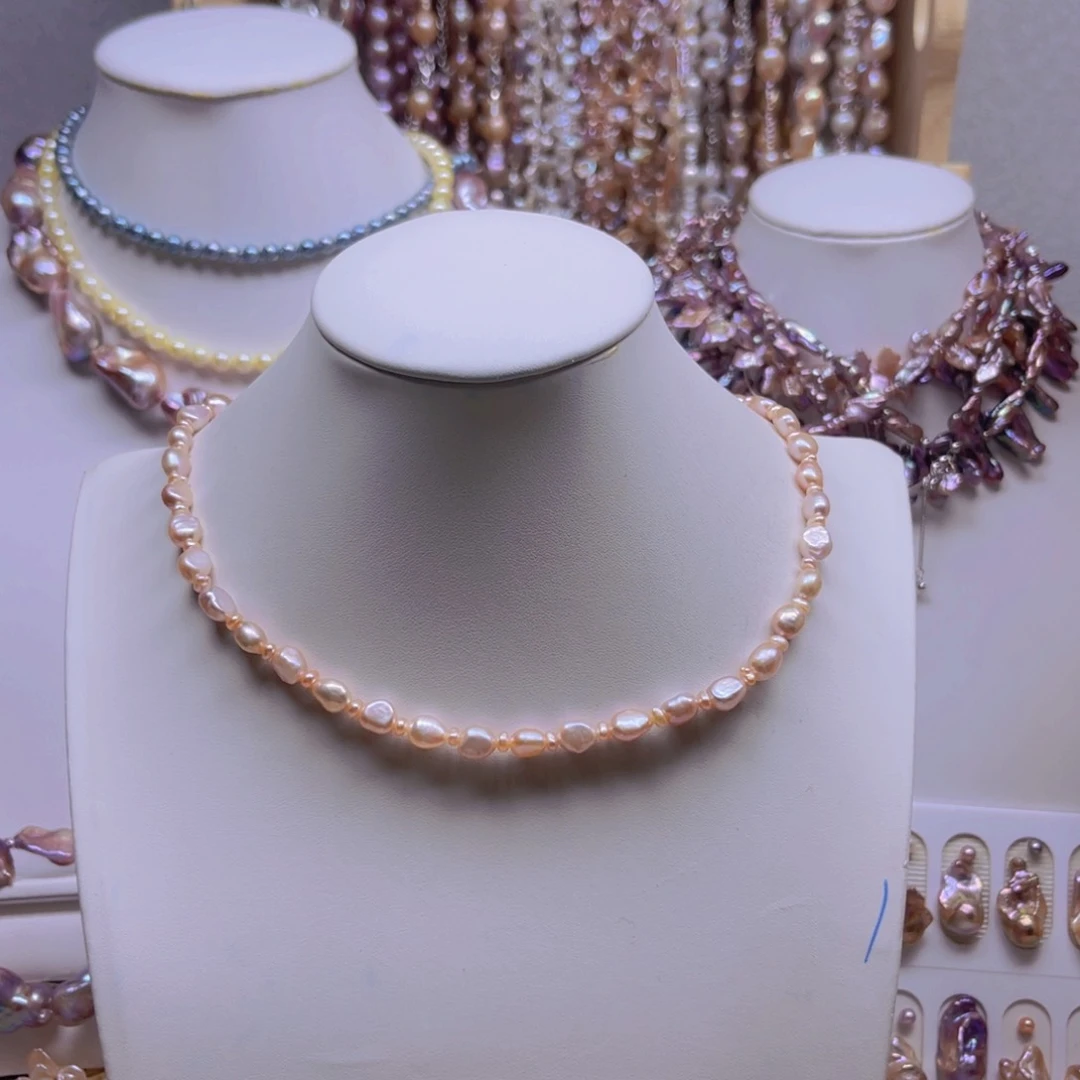 淡水珍珠手绳合金