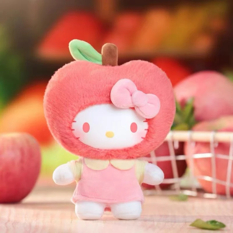 TOPTOY三丽鸥HelloKitty果香乐园搪胶毛绒盲盒玩偶挂件