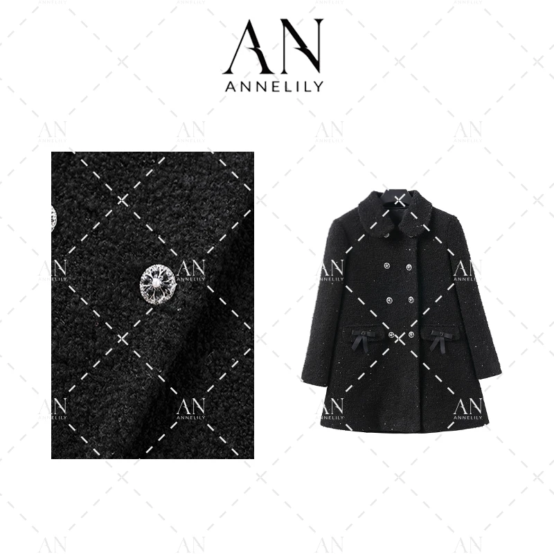 ANNELILY【星眠】轻奢设计师时尚气质重工百搭羽绒服外套AW2410165