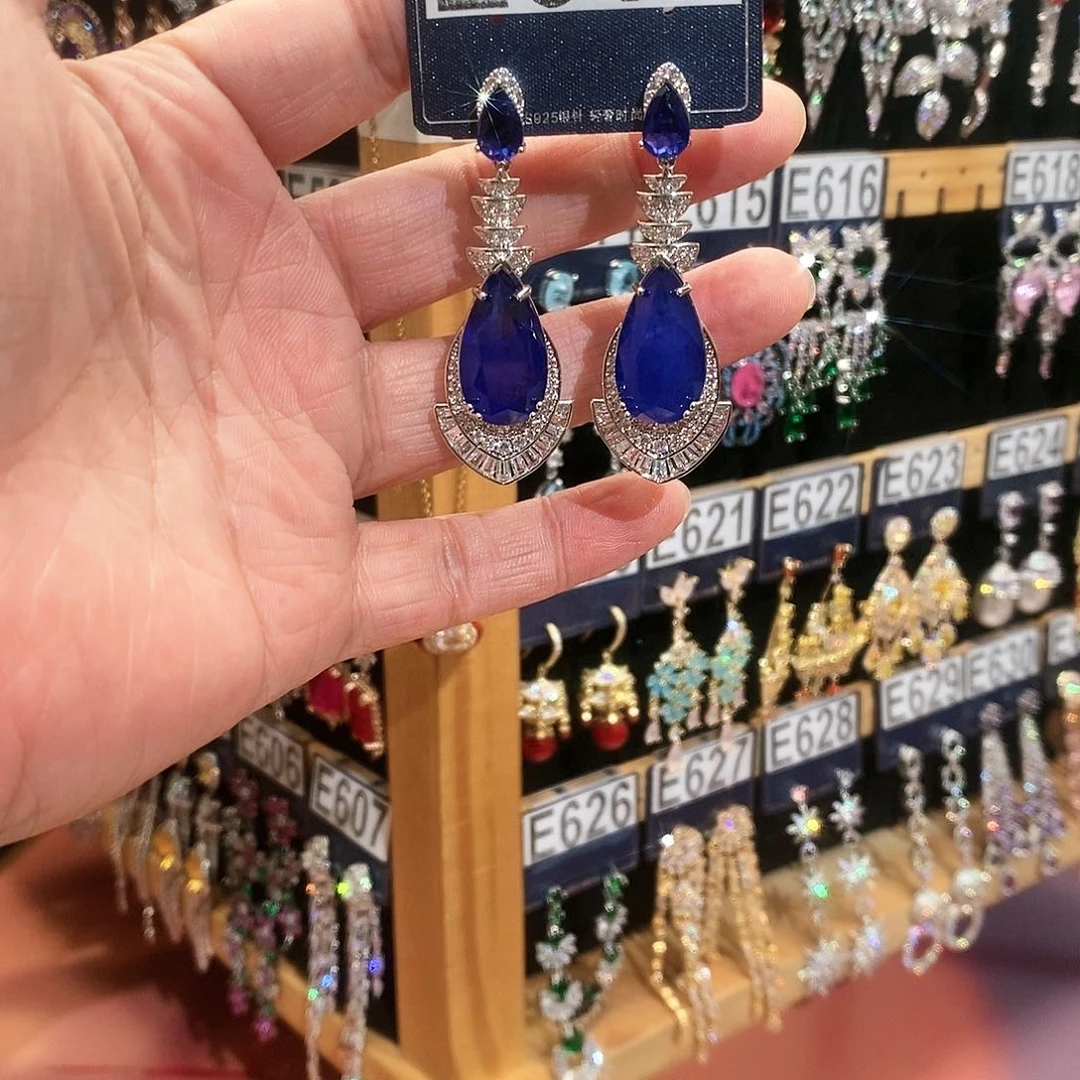 【闪购商品】纯铜925银锆石晚*月