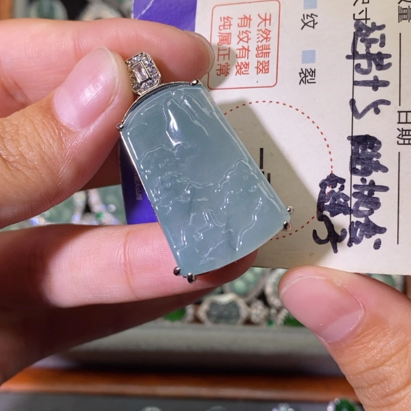 【闪购商品】翡翠未镶嵌颈饰天然