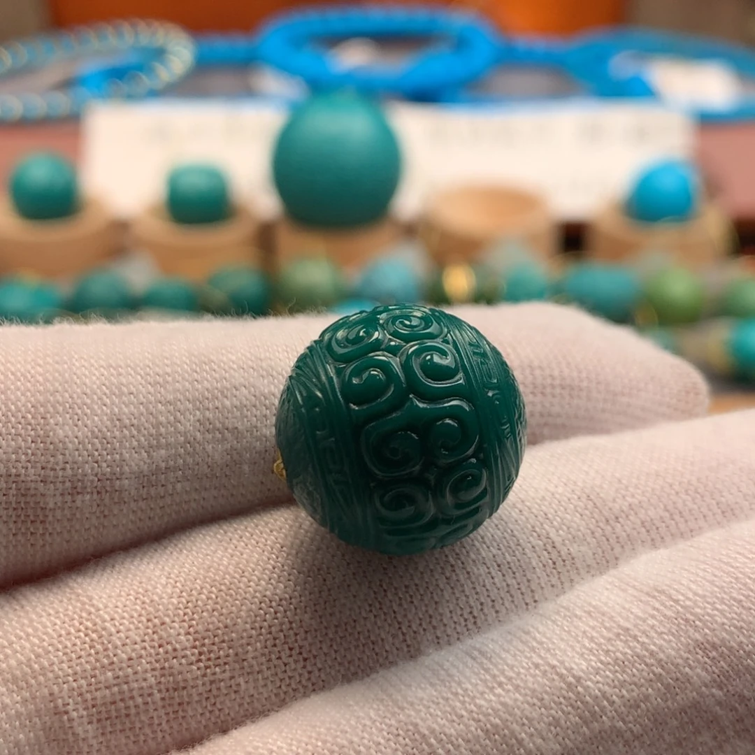绿松石未镶嵌绿松石17.1mm