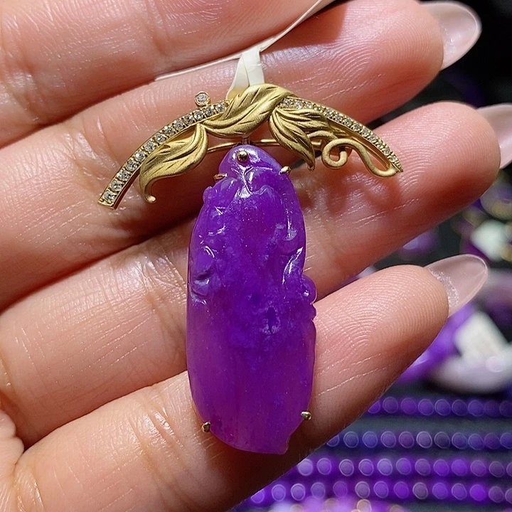 苏纪石（舒俱来）吊坠，胸针未镶嵌