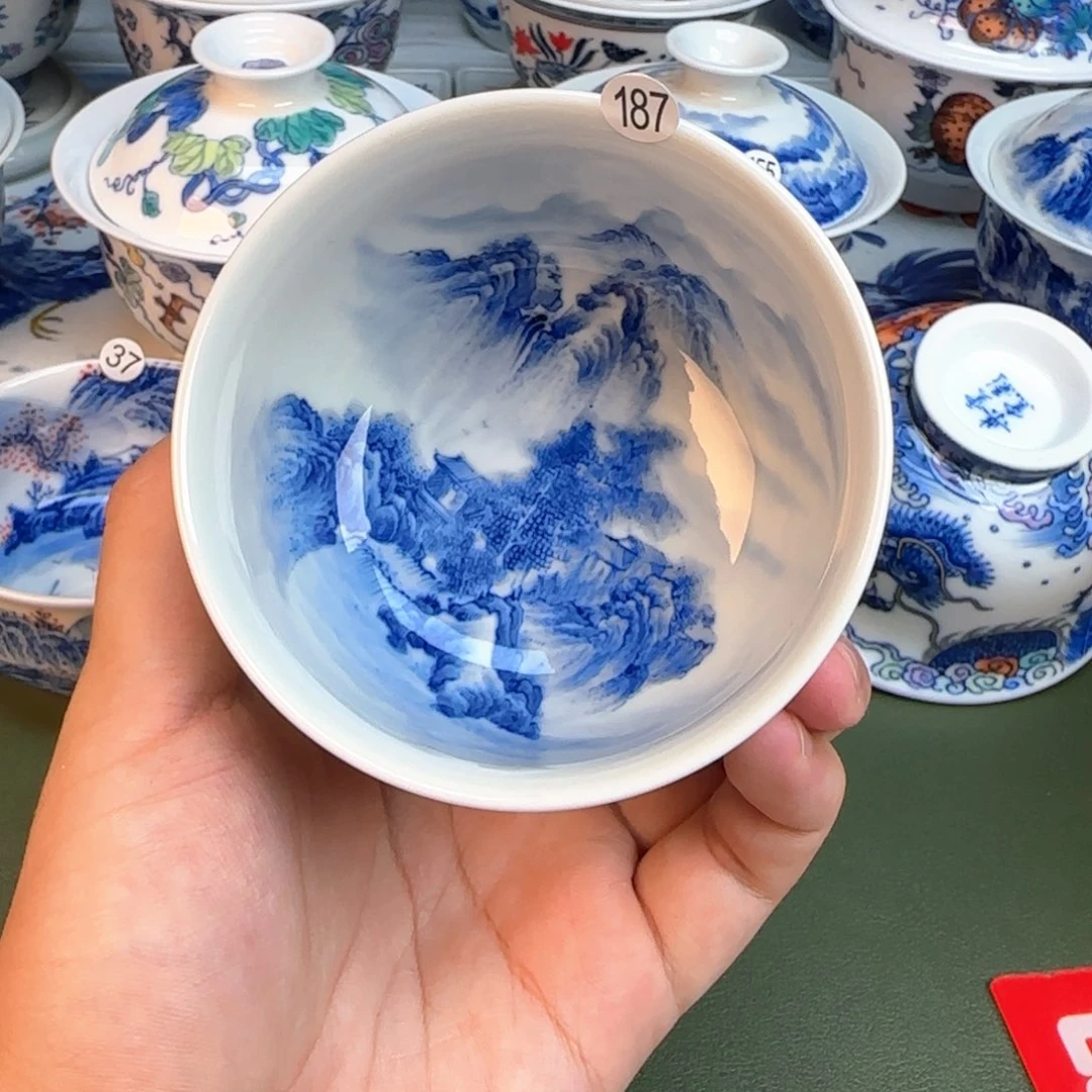 彦祖纯手工手绘茶具187