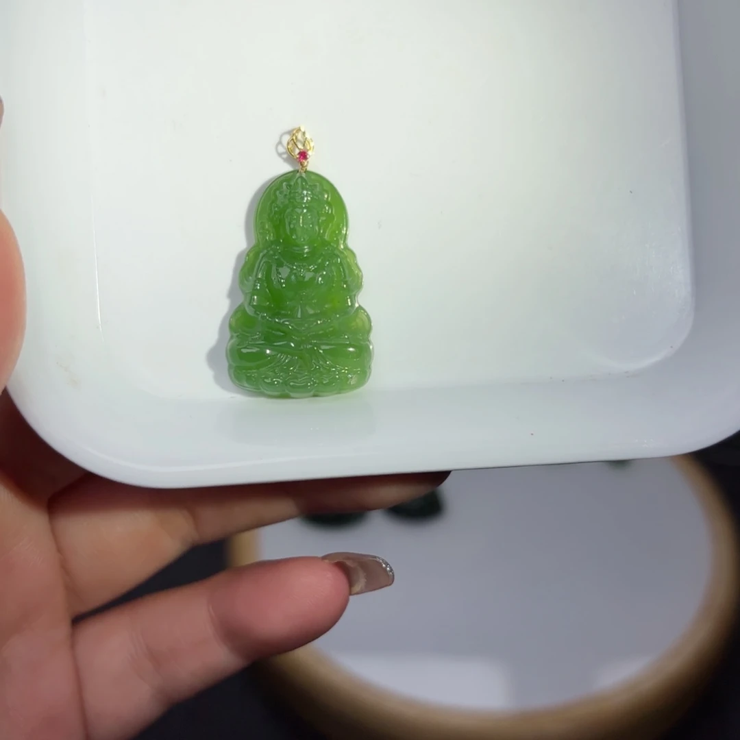 和田玉未镶嵌吊坠(不含链)