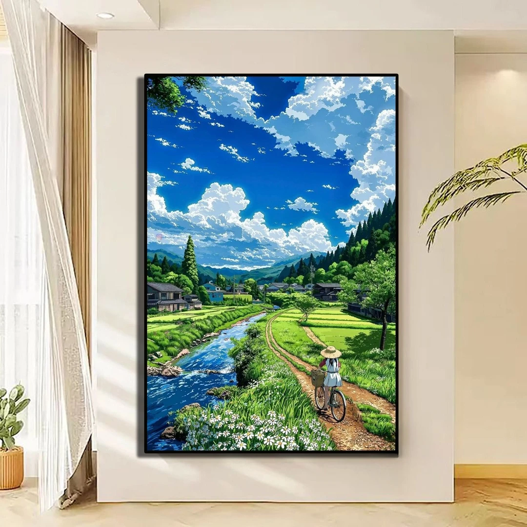 【治愈系】北欧风自然风景装饰画简约客厅餐厅走廊壁画