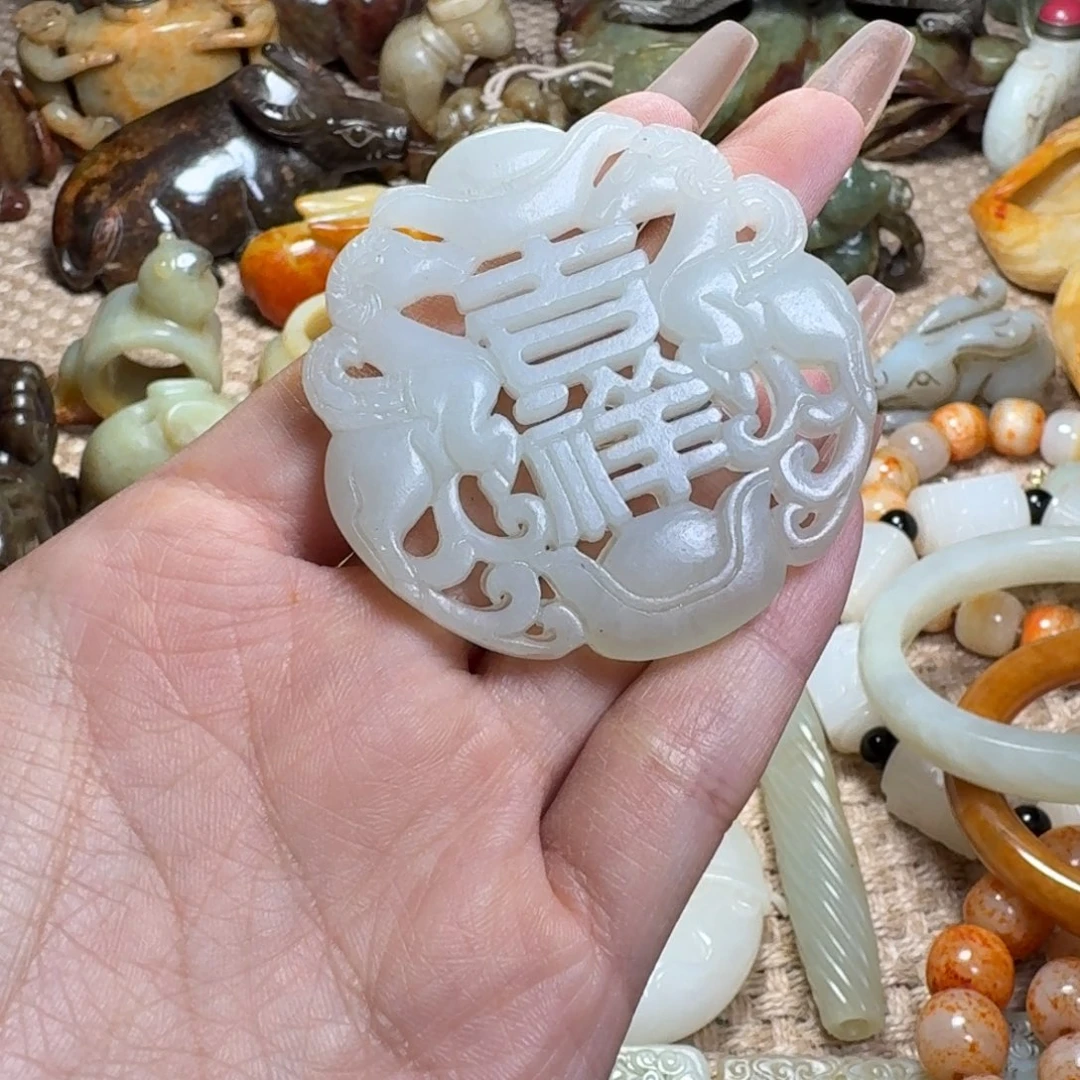 白玉菩提吊坠挂件