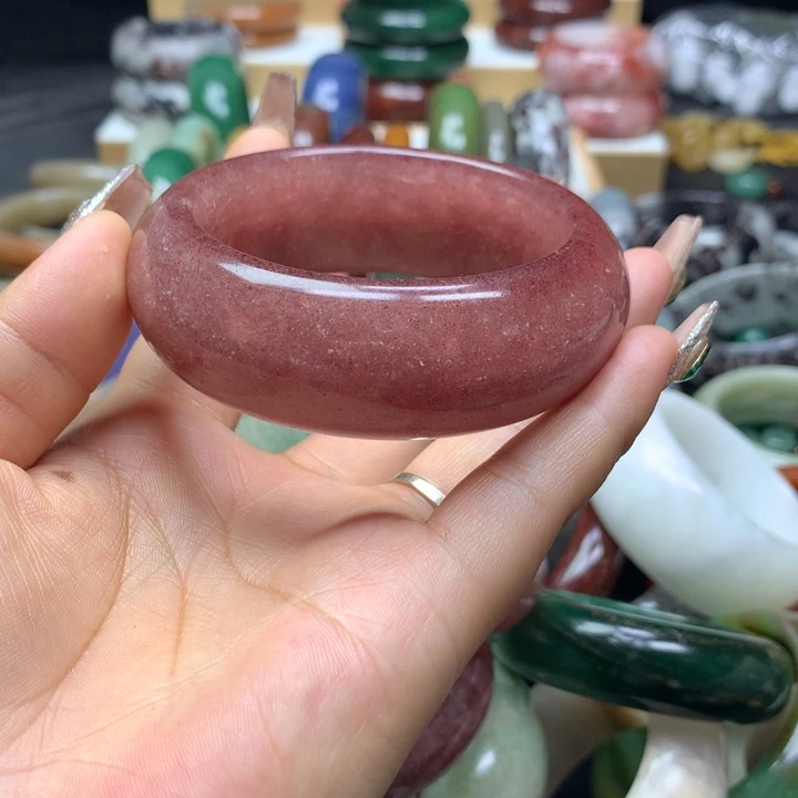 未镶嵌手镯石英质玉月*