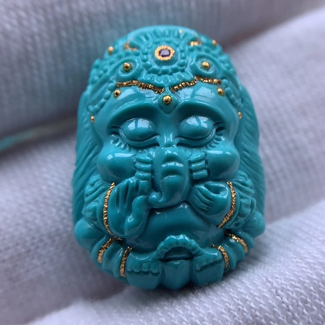 未镶嵌绿松石珠宝奇石