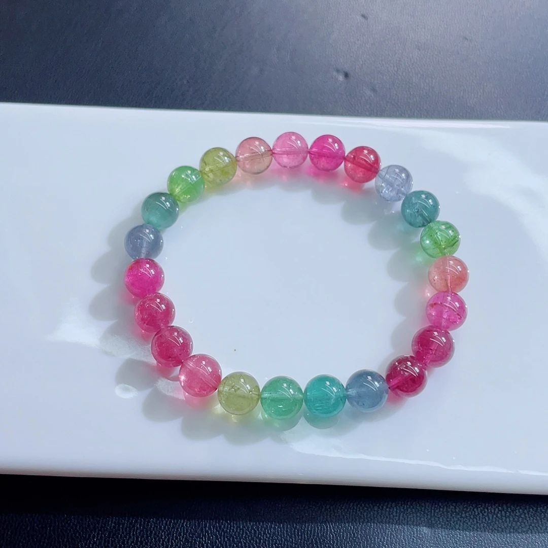 碧玺手链未镶嵌8.4mm左右