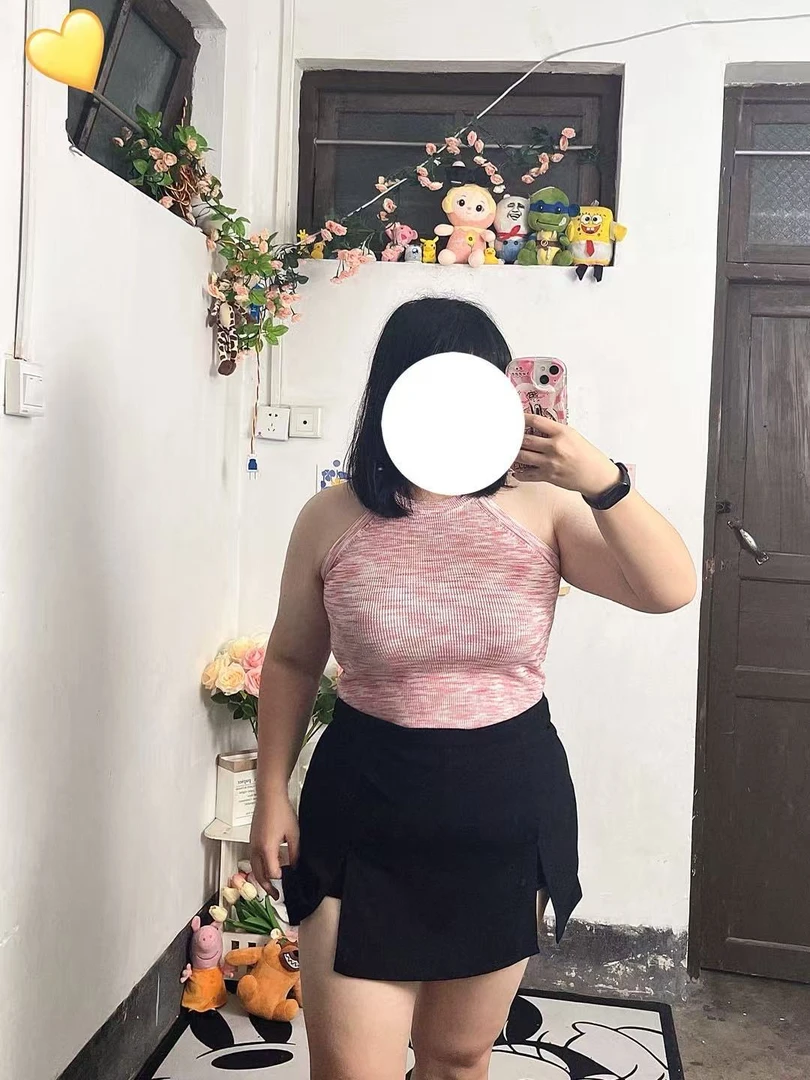 【ASKYO】大码女生原创设计夏季针织背心挂脖美背