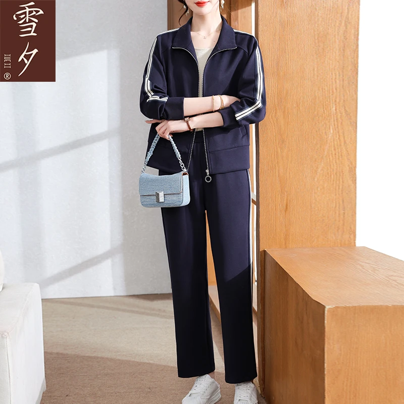妈妈春装运动服套装中老年女阔太太上衣休闲百搭外套2025新款洋气