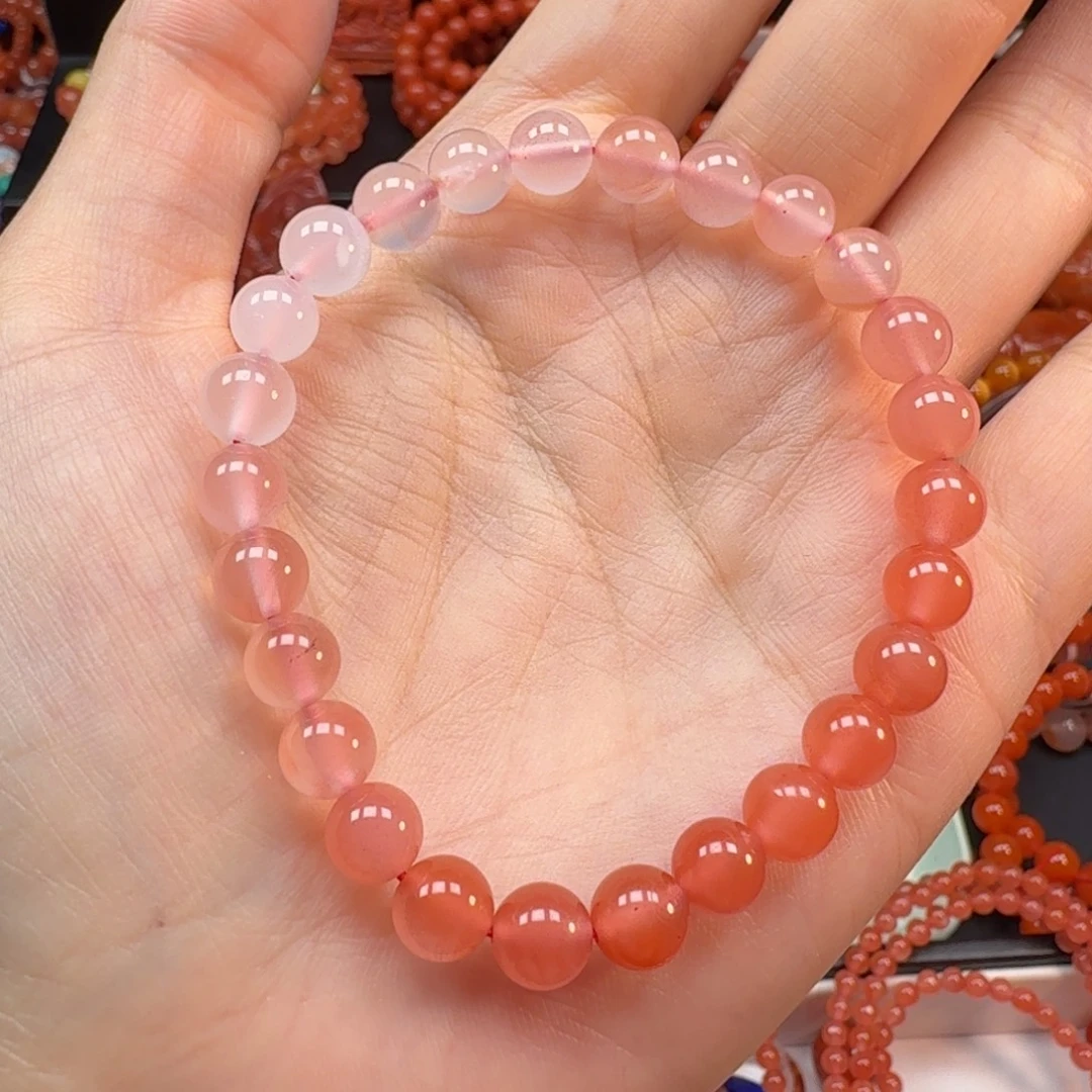 南红玛瑙未镶嵌渐变7.5