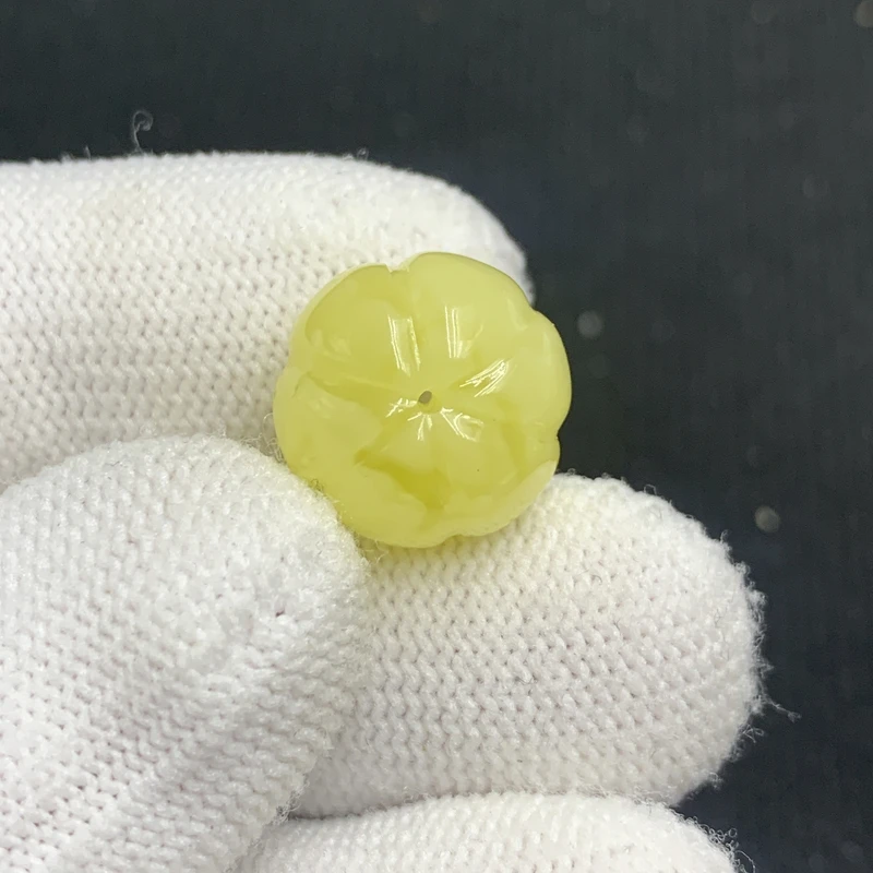 G1004保真原矿俄料尺寸14.9*13mm蜜蜡南瓜珠单颗隔珠支持复检