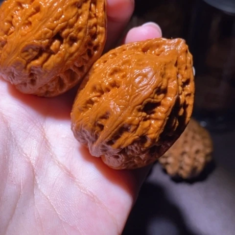 把件文玩核桃东北野生楸子小园 113