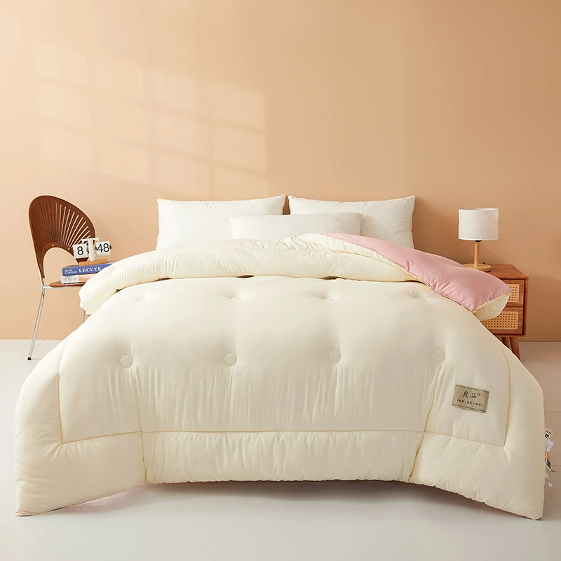 7A双拼贴布抗菌冬被-双拼白双人200*230六斤