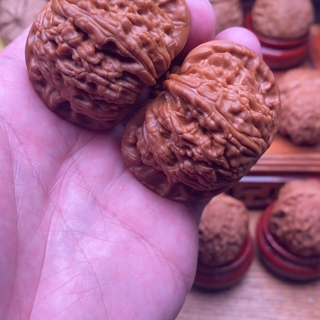 文玩核桃把件Y***ん白狮子