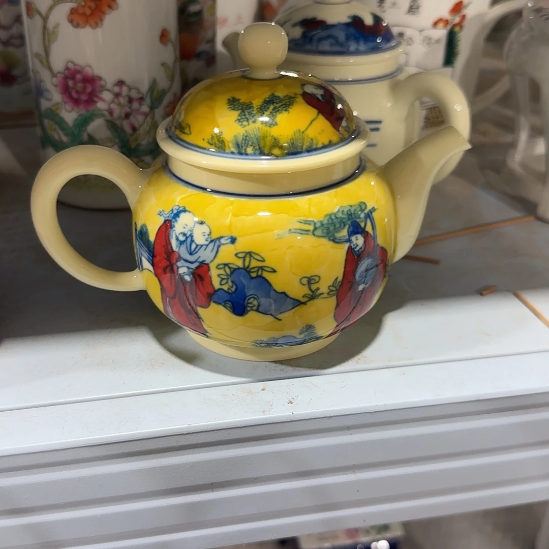 瓷片摆件手绘瓷器全部处理