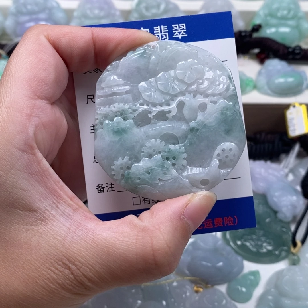 翡翠未镶嵌颈饰天然翡翠