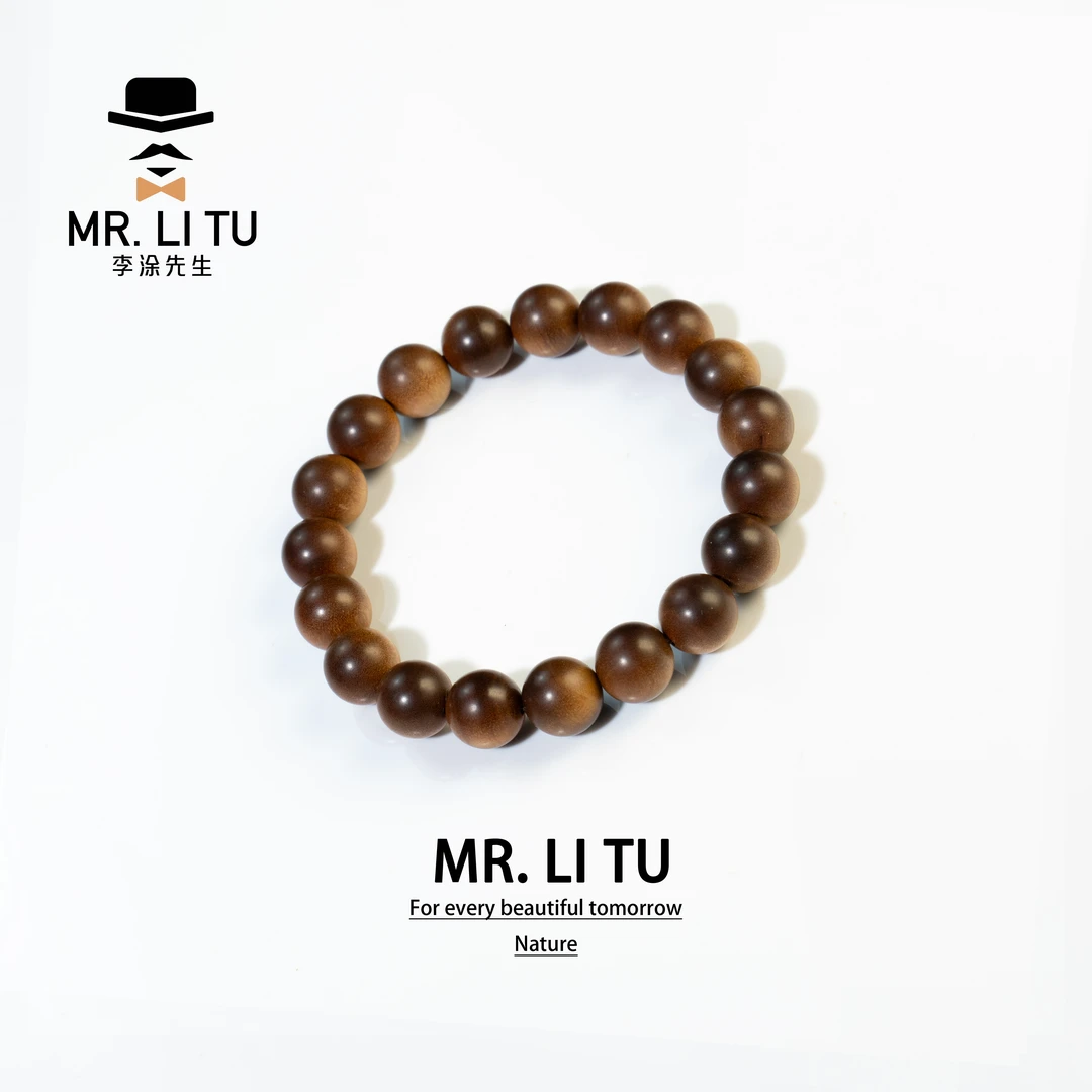 印度迈索尔老山檀香【宾利】10mm横纹黑肉沉水文玩手串【李涂先生】