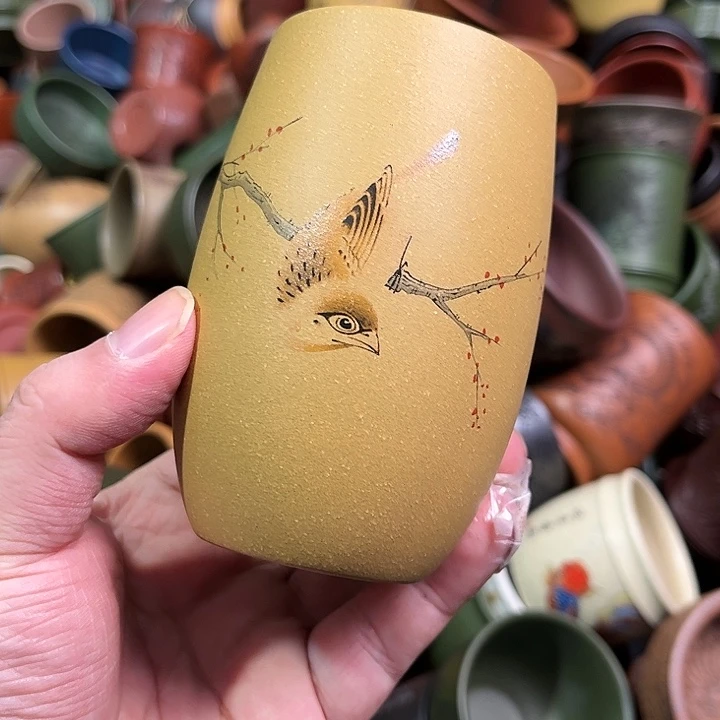 紫砂茶杯全手工紫砂主人杯